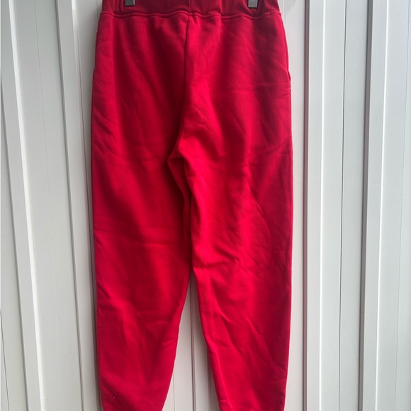 Red Drawstring Sweatpants - Picture 3 of 5